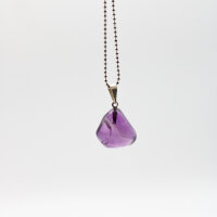 Anhänger Amethyst Trommelstein mit Stiftöse