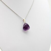 Anhänger Amethyst Trommelstein mit Stiftöse