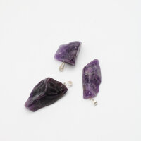 Anhänger Amethyst poliert, freie Form, mit...