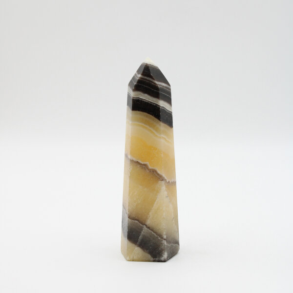 Spitze Streifencalcit poliert, Größe 3