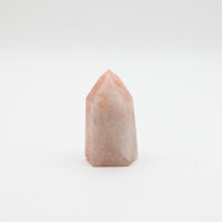 Spitze Quarz mit Hämatit poliert, Größe 2