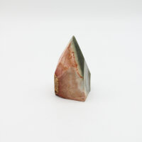 Spitze Polychrome Jaspis, teilweise roh, geschnitten und...