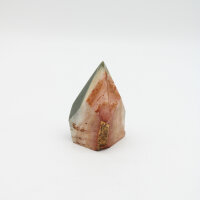 Spitze Polychrome Jaspis, teilweise roh, geschnitten und Spitze poliert, Größe 1