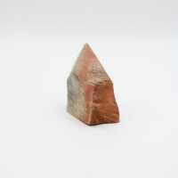 Spitze Polychrome Jaspis, teilweise roh, geschnitten und Spitze poliert, Größe 2