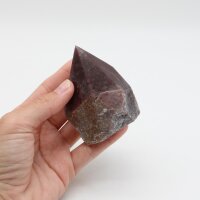 Spitze Guaven Quarz, teilweise roh, geschnitten und Spitze poliert, Größe 1