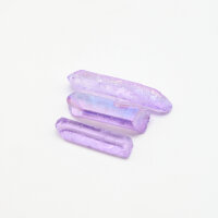 Spitzen Aura Quarz violett, 3er Set