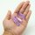 Spitzen Aura Quarz violett, 3er Set