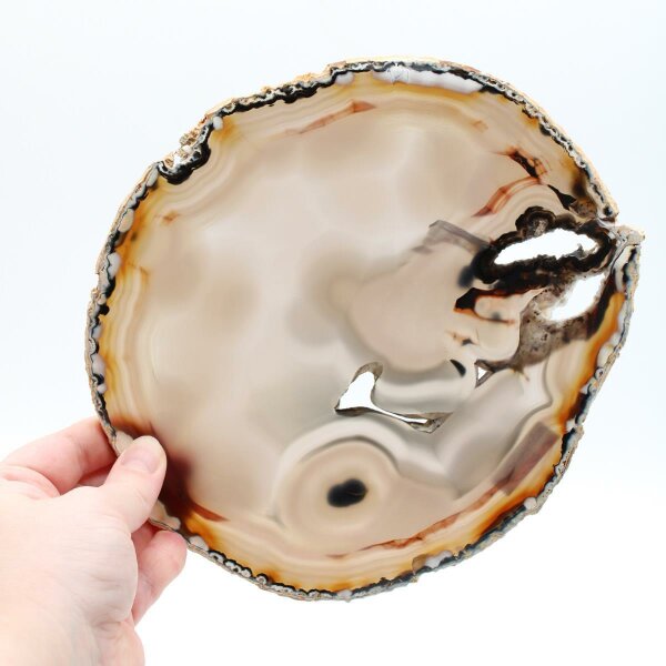 Achat Scheiben Natur, Qualität extra, verschiedene Größen