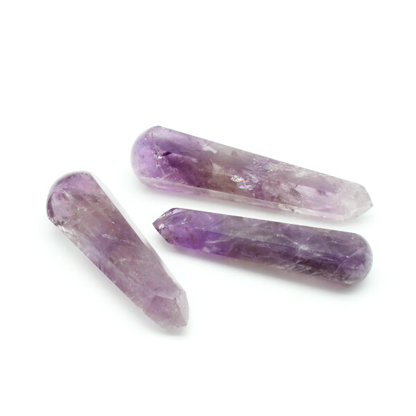 Massagestäbe Amethyst facettiert, versch. Größen