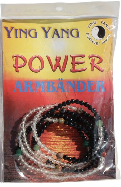 Armbänder Yin Yang, 6er Pack