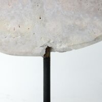 Scheibe pink Amethyst auf Metallständer, 2,94 KG