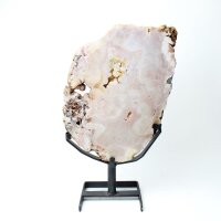 Scheibe pink Amethyst aus Metallständer, 4,25 KG