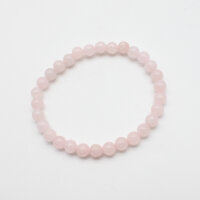 Armband Rosenquarz Kugeln 6 mm