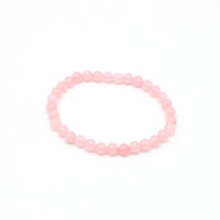Armband Rosenquarz Kugeln 6 mm