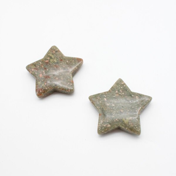 Stern Unakit gebohrt zum aufhängen