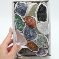 Mineraliensammlung, 12 verschiedene Mineralien