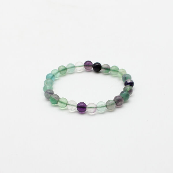 Armband Regenbogen Fluorit Kugeln 8 mm