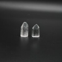 Spitzen Bergkristall poliert klein, Qualität extra, Set 4