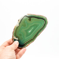 Achatscheibe grün gefärbt, Größe 2