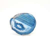 Blue Dyed Agate Slice, Size 1 – Unique Piece