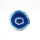Blue Dyed Agate Slice, Size 2 – Unique Piece