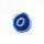 Blue Dyed Agate Slice, Size 2 – Unique Piece