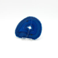 Blue Dyed Agate Slice, Extra Quality, Size 3 – Unique Piece