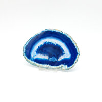 Blue Dyed Agate Slice, Size 5 – Unique Piece