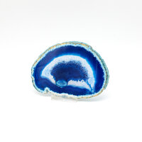 Blue Dyed Agate Slice, Size 5 – Unique Piece