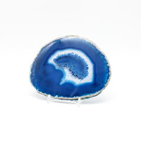 Achatscheibe blau gefärbt, Größe 5