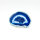Blue Dyed Agate Slice, Size 5 – Unique Piece