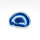 Blue Dyed Agate Slice, Size 5 – Unique Piece