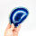 Blue Dyed Agate Slice, Size 5 – Unique Piece