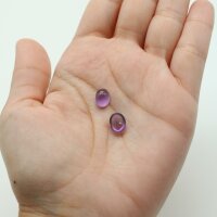 Cabochons Amethyst oval, 1 Paar