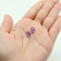 Cabochons Amethyst oval, 1 Paar