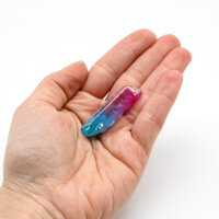 Spitze Aura Quarz lila - türkis, Größe 1