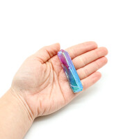 Spitze Aura Quarz lila - türkis, Größe 5