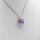 Anhänger Amethyst Herz klein mit Stiftöse