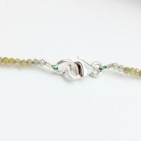 Kette Turmalin grün 2 mm, facettiert