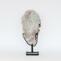 Scheibe pink Amethyst auf Metallständer, 5,79 KG