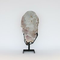 Scheibe pink Amethyst auf Metallständer, 5,79 KG