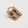 Ohrstecker pink Turmalin und Aquamarin Natur, vergoldet