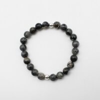 Armband Picasso Jaspis 8 mm Kugeln 8 mm und...