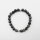 Armband Picasso Jaspis 8 mm Kugeln 8 mm und silberfarbenen Kugeln