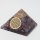 Pyramide Amethyst Orgonit mit Gravur Blume des Lebens