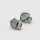 Ohrstecker Aquamarin Natur und Perle, versilbert