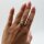 Ring Aquamarin Natur, vergoldet