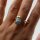 Ring Aquamarin Natur, vergoldet