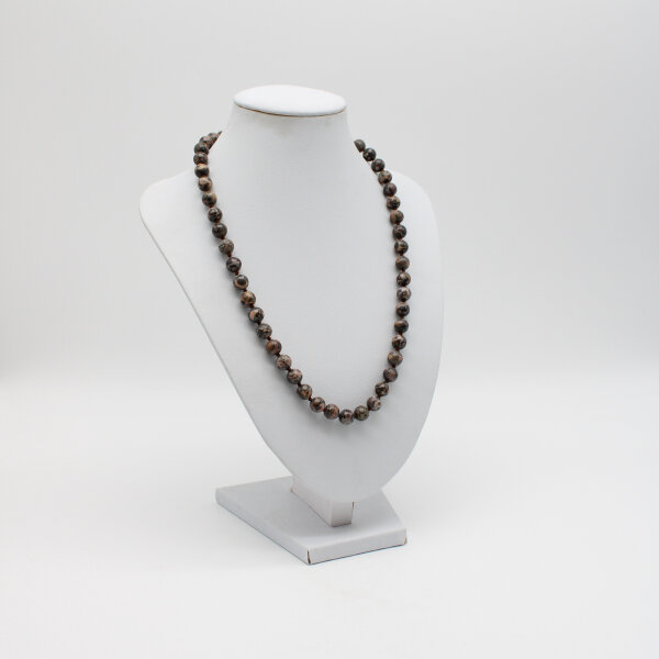 Kette Fossil Jaspis Kugeln 8 mm / 50 cm