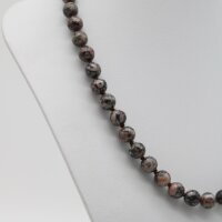 Kette Fossil Jaspis Kugeln 8 mm / 45 cm